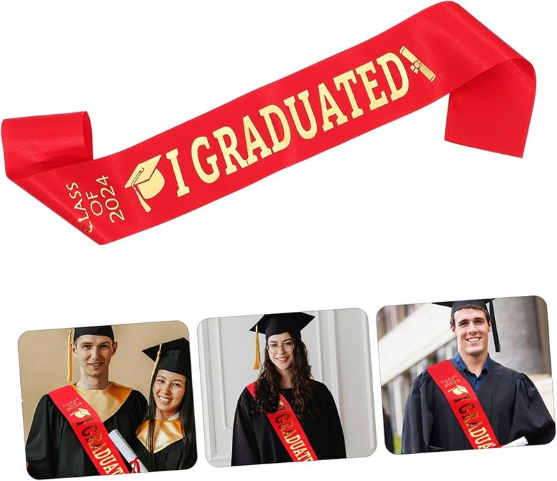 Satin Graduation Sash for Class of Elegant Celebratory Accessory Comfortable Fit - Image 2